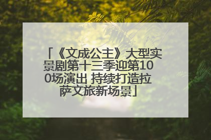 《文成公主》大型实景剧第十三季迎第100场演出 持续打造拉萨文旅新场景