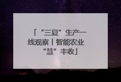 “三夏”生产一线观察丨智能农业“慧”丰收