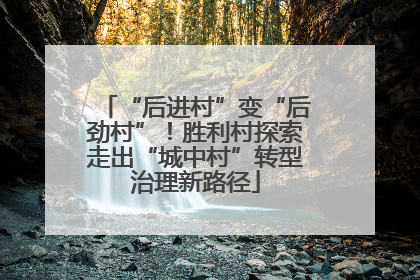 “后进村”变“后劲村”！胜利村探索走出“城中村”转型治理新路径