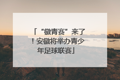 “徽青赛”来了！安徽将举办青少年足球联赛