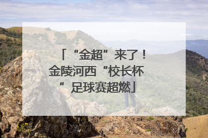 “金超”来了！金陵河西“校长杯”足球赛超燃