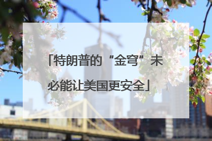 特朗普的“金穹”未必能让美国更安全