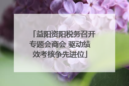益阳资阳税务召开专题会商会 驱动绩效考核争先进位