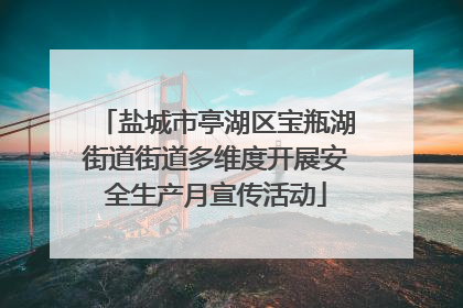 盐城市亭湖区宝瓶湖街道街道多维度开展安全生产月宣传活动