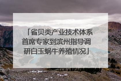 省贝类产业技术体系首席专家到滨州指导调研白玉蜗牛养殖情况