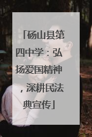砀山县第四中学：弘扬爱国精神，深耕民法典宣传