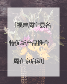 福建周宁县名特优新产品推介周在京启动
