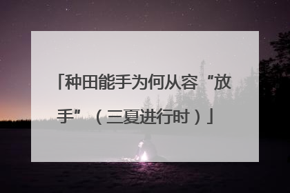 种田能手为何从容“放手”（三夏进行时）