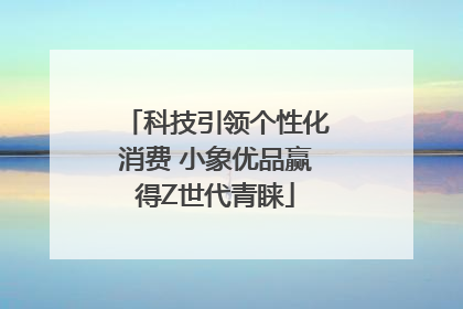 科技引领个性化消费 小象优品赢得Z世代青睐