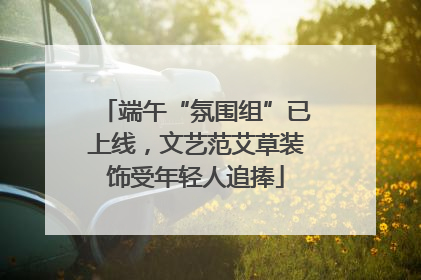 端午“氛围组”已上线，文艺范艾草装饰受年轻人追捧
