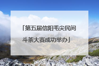 第五届信阳毛尖民间斗茶大赛成功举办