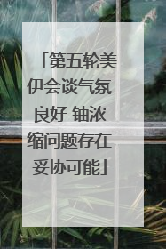 第五轮美伊会谈气氛良好 铀浓缩问题存在妥协可能