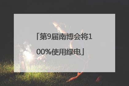 第9届南博会将100%使用绿电