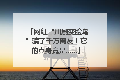网红“川剧变脸鸟”骗了千万网友！它的真身竟是……