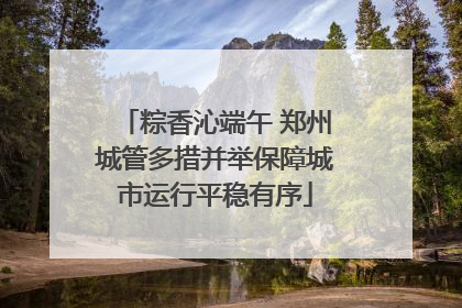 粽香沁端午 郑州城管多措并举保障城市运行平稳有序