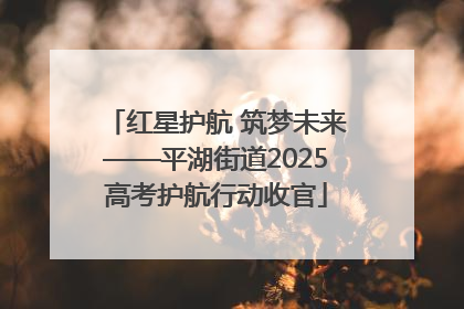 红星护航 筑梦未来——平湖街道2025高考护航行动收官