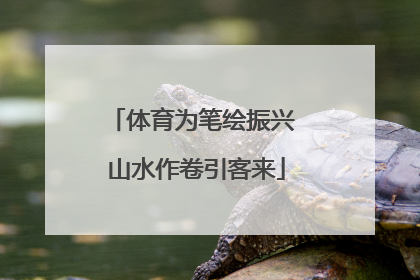 体育为笔绘振兴 山水作卷引客来