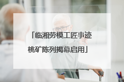 临湘劳模工匠事迹桃矿陈列揭幕启用