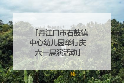 丹江口市石鼓镇中心幼儿园举行庆六一展演活动
