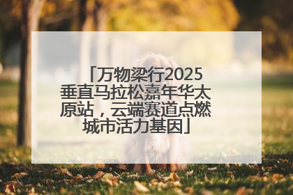 万物梁行2025垂直马拉松嘉年华太原站，云端赛道点燃城市活力基因