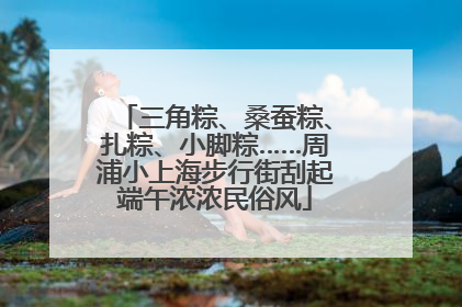 三角粽、桑蚕粽、扎粽、小脚粽……周浦小上海步行街刮起端午浓浓民俗风