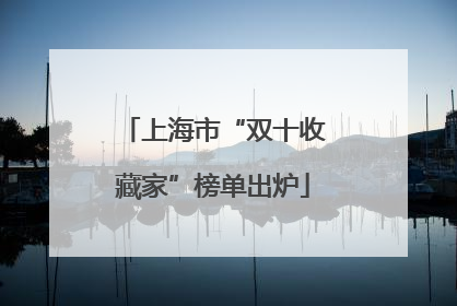 上海市“双十收藏家”榜单出炉