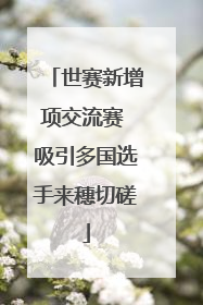世赛新增项交流赛 吸引多国选手来穗切磋