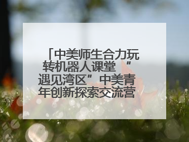 中美师生合力玩转机器人课堂 “遇见湾区”中美青年创新探索交流营在深圳开营