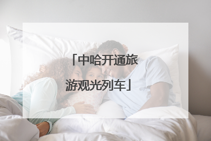 中哈开通旅游观光列车