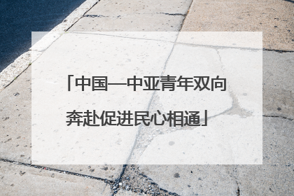 中国—中亚青年双向奔赴促进民心相通