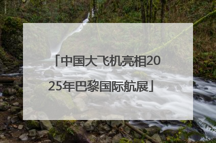 中国大飞机亮相2025年巴黎国际航展