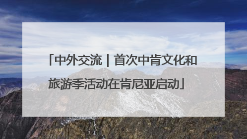 中外交流｜首次中肯文化和旅游季活动在肯尼亚启动