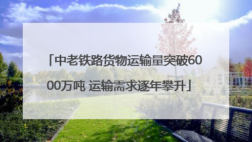 中老铁路货物运输量突破6000万吨 运输需求逐年攀升