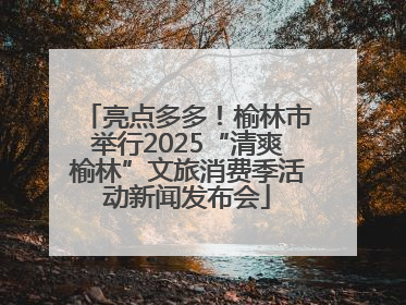 亮点多多！榆林市举行2025“清爽榆林”文旅消费季活动新闻发布会