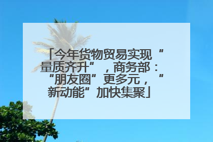今年货物贸易实现“量质齐升”，商务部：“朋友圈”更多元，“新动能”加快集聚