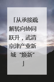 从承接疏解转向协同跃升，武清京津产业新城“焕新”