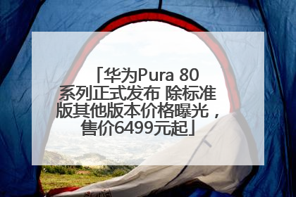 华为Pura 80系列正式发布 除标准版其他版本价格曝光，售价6499元起