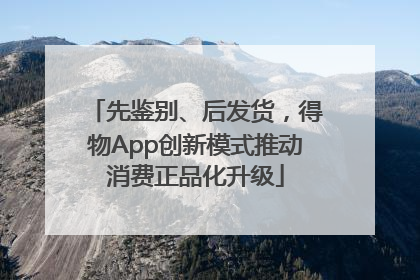 先鉴别、后发货，得物App创新模式推动消费正品化升级