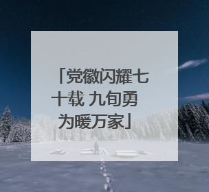 党徽闪耀七十载 九旬勇为暖万家