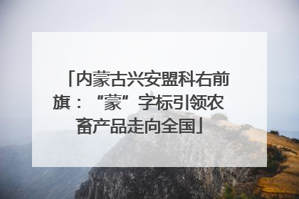 内蒙古兴安盟科右前旗：“蒙”字标引领农畜产品走向全国