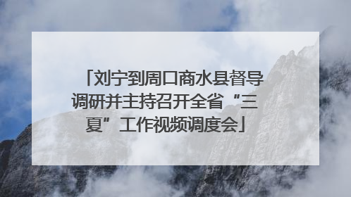 刘宁到周口商水县督导调研并主持召开全省“三夏”工作视频调度会