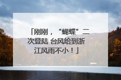 刚刚，“蝴蝶”二次登陆 台风给到浙江风雨不小！