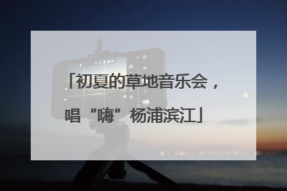 初夏的草地音乐会，唱“嗨”杨浦滨江