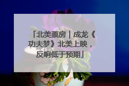 北美票房｜成龙《功夫梦》北美上映，反响低于预期