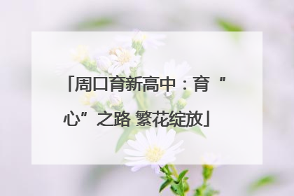 周口育新高中：育“心”之路 繁花绽放