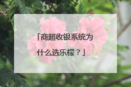 商超收银系统为什么选乐檬？