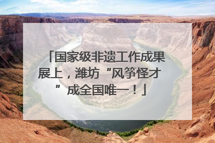 国家级非遗工作成果展上，潍坊“风筝怪才”成全国唯一！