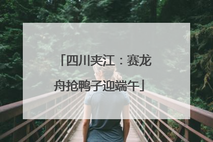 四川夹江：赛龙舟抢鸭子迎端午