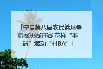 宁夏第八届农民篮球争霸赛决赛开赛 花样“非遗”燃动“村BA”
