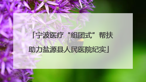 宁波医疗“组团式”帮扶助力盐源县人民医院纪实